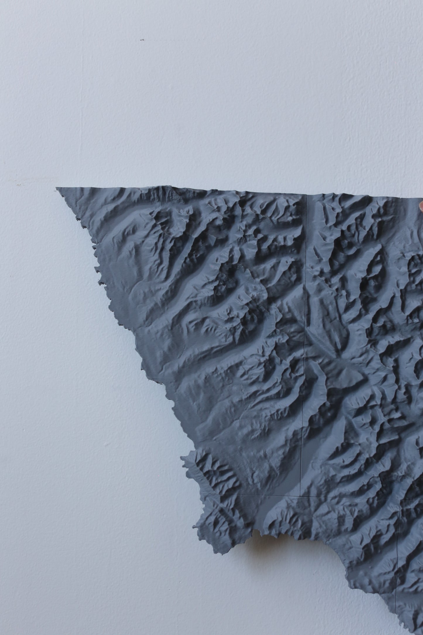 Glacier National Park 3D Printed Topographic Map