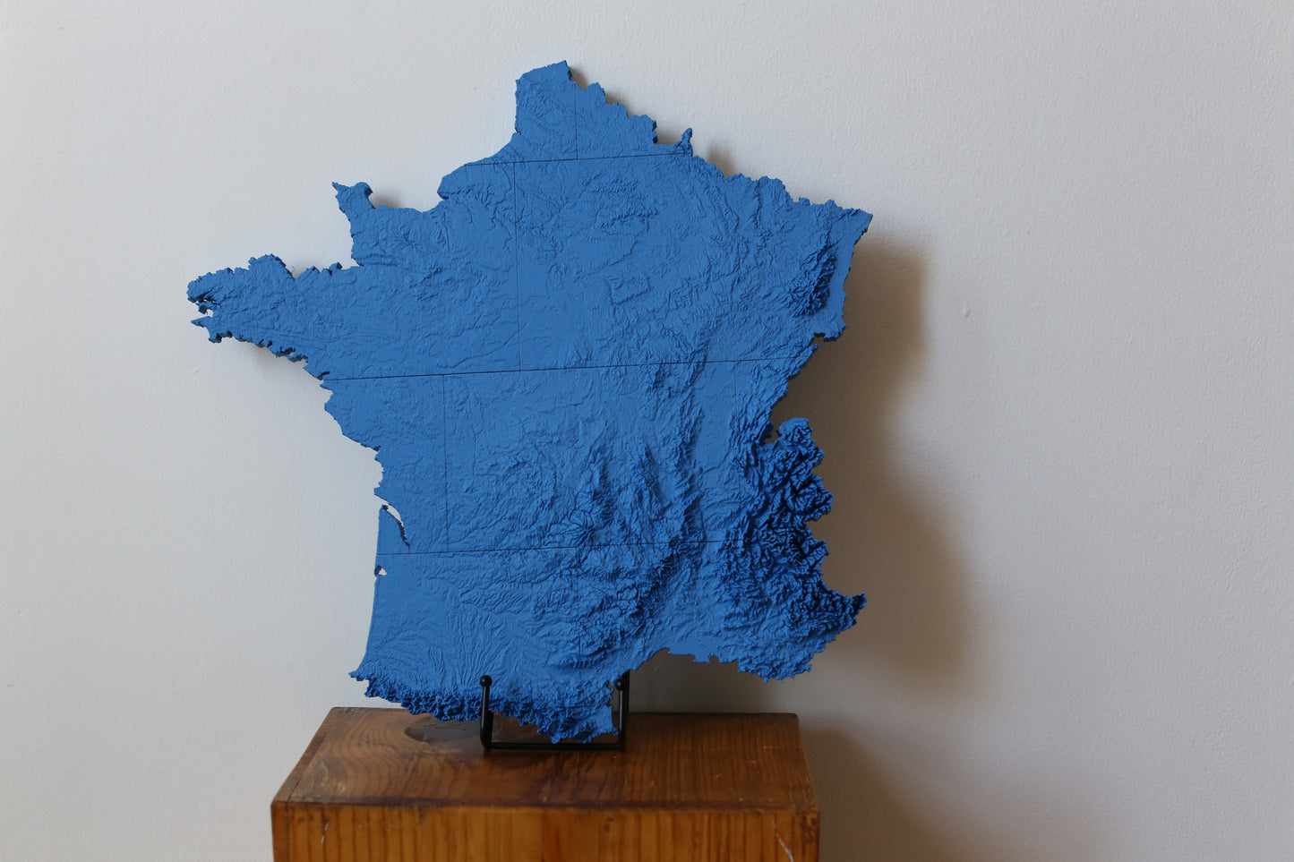 France 3D Printed Topographic Map