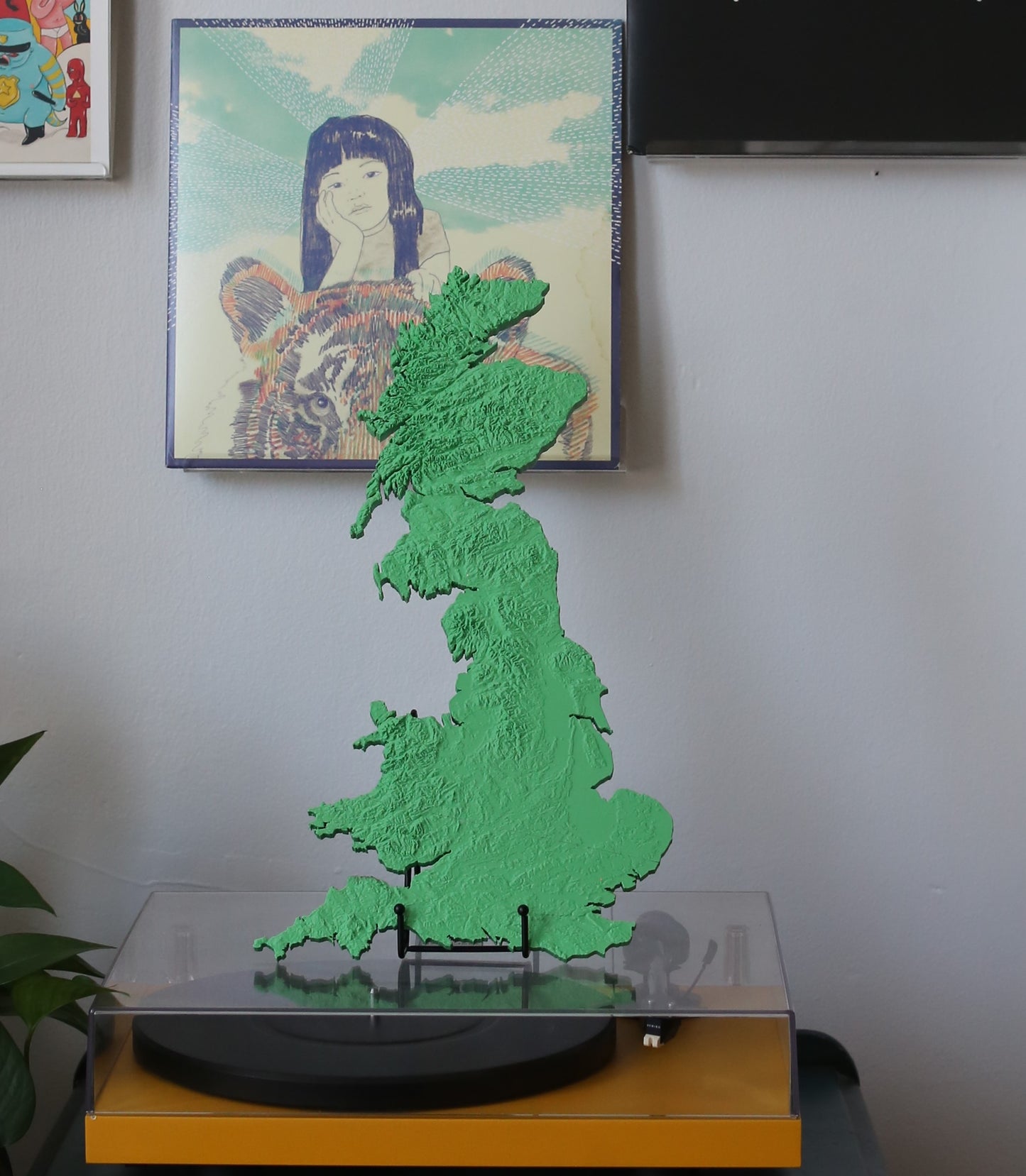 UK 3D Printed Topographic Map