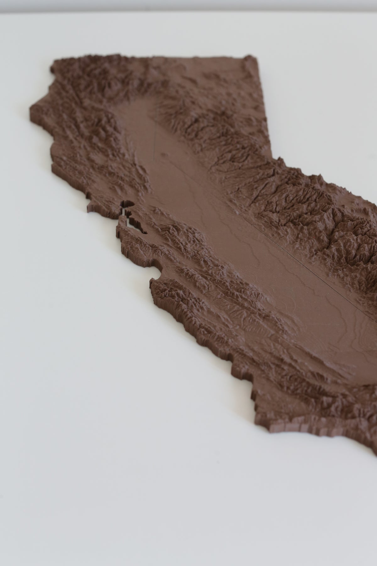 Topography Three Rivers California Map California 3D Printed Topographic Map – Latitude Maps