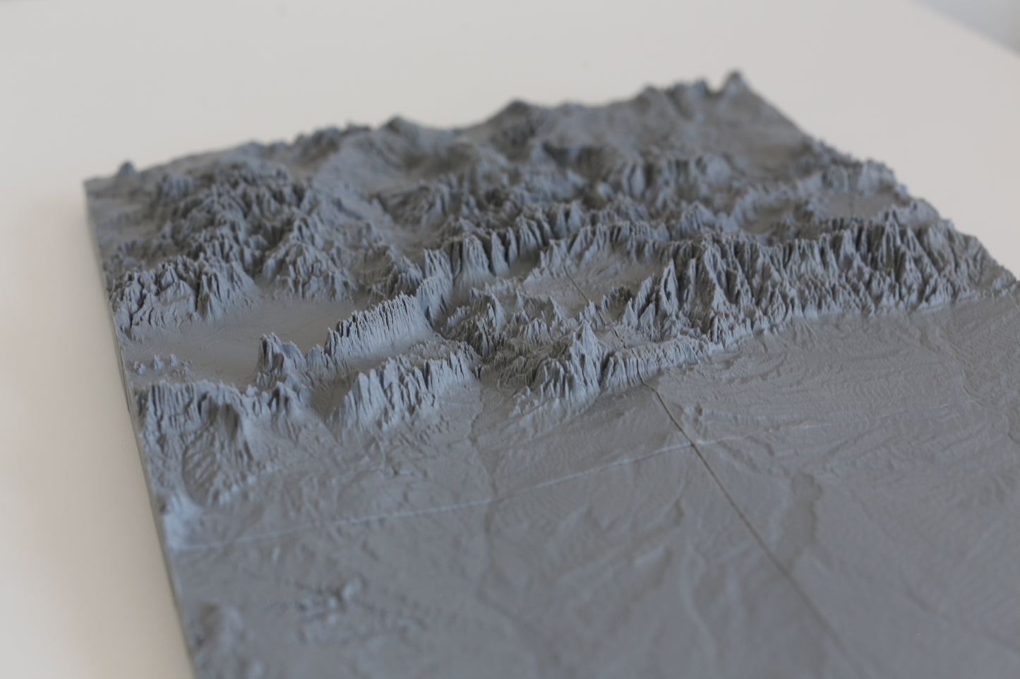 Colorado 3D Printed Topographic Map