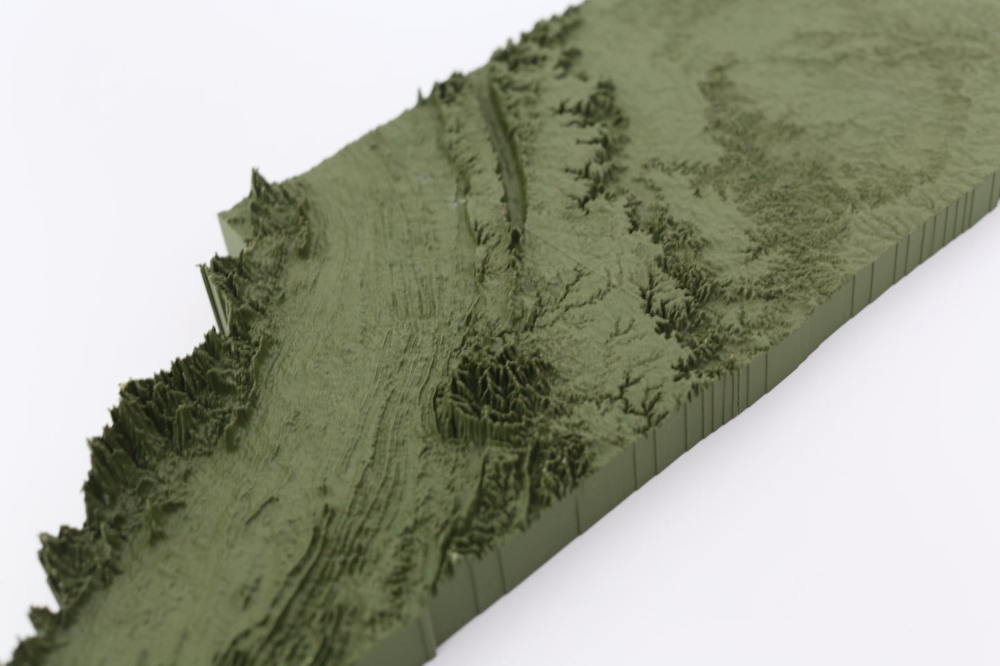 Tennessee 3D Printed Topographic Map