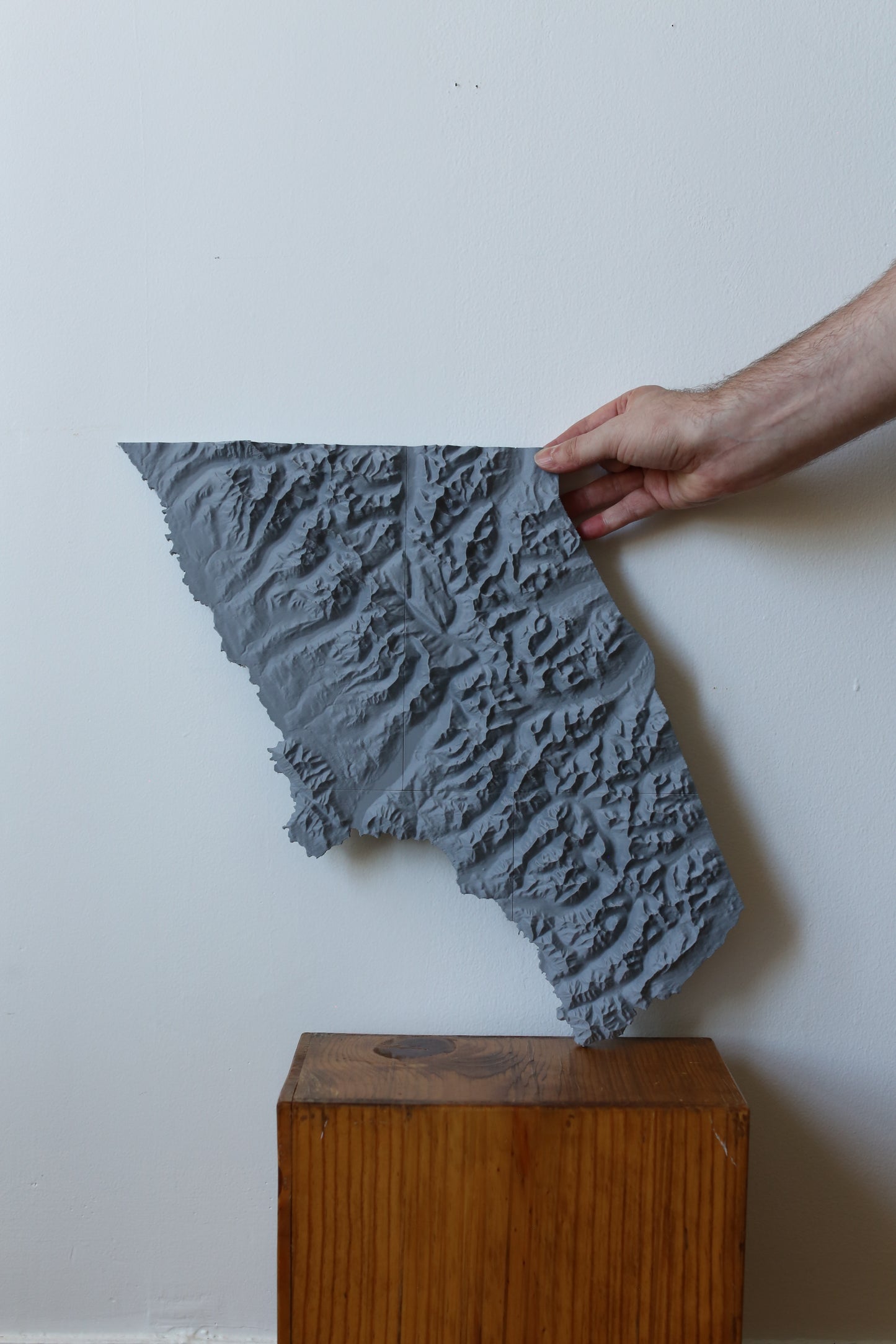 Glacier National Park 3D Printed Topographic Map