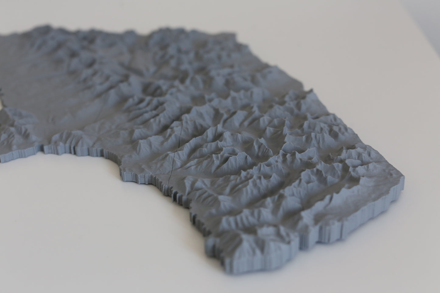 Glacier National Park 3D Printed Topographic Map