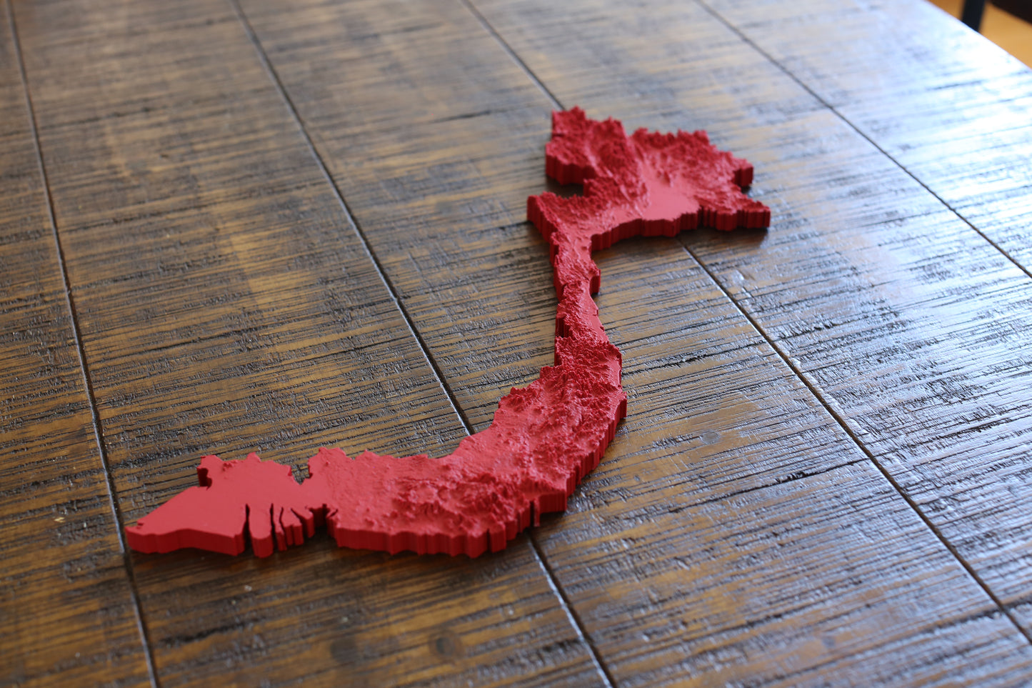 Vietnam 3D Printed Topographic Map