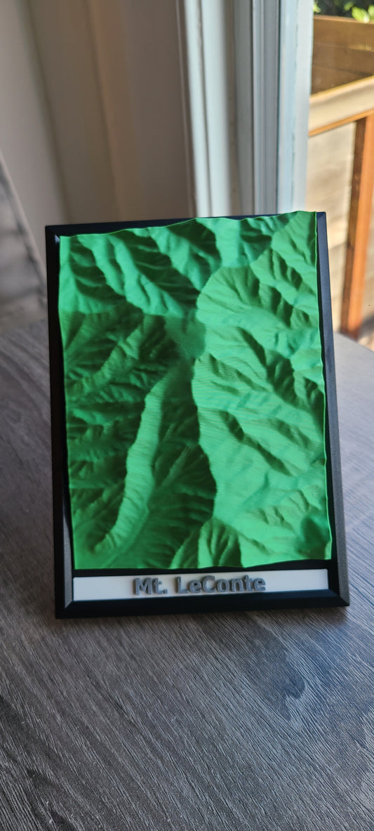 Mt. LeConte - 3D Printed Topographic Map