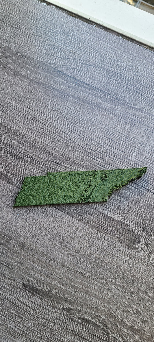 Tennessee Magnet - 3D Printed Topographic Map