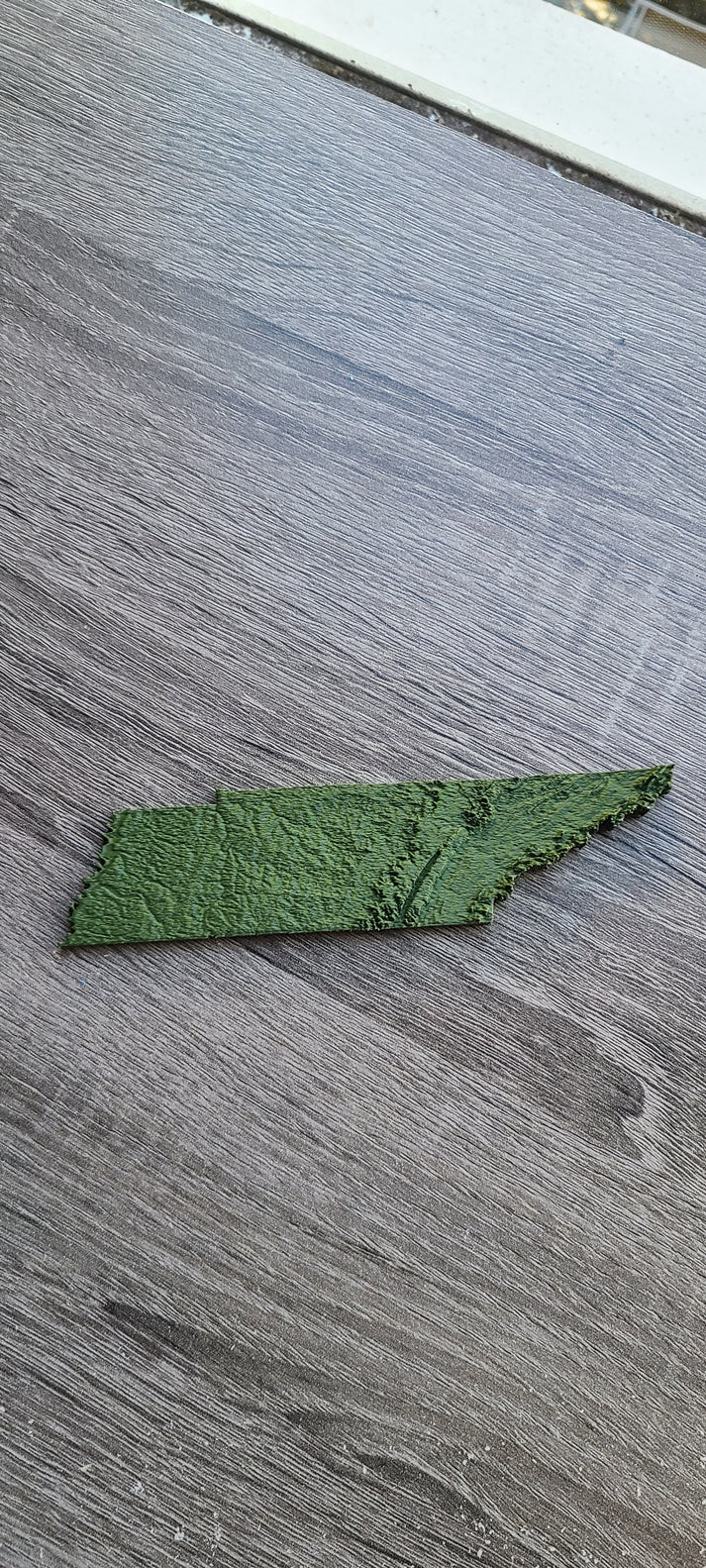 Tennessee Magnet - 3D Printed Topographic Map – Latitude Maps